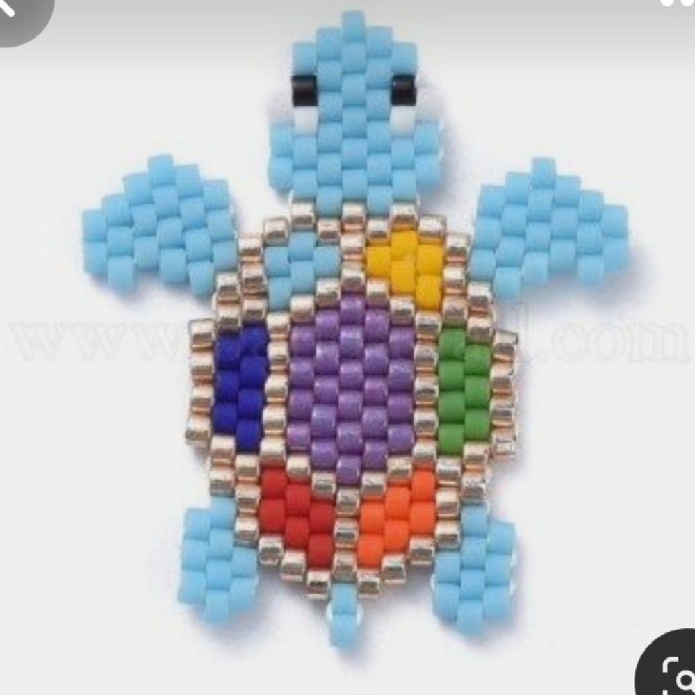 Flat beaded turtle